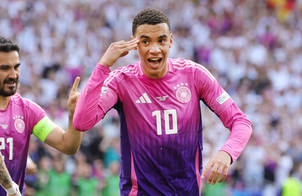 What does Jamal Musiala’s celebration mean? Germany’s top scorer emulates NBA legend’s ‘three to
